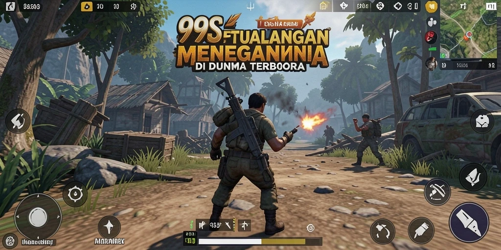 Screenshot utama 99SL menunjukkan aksi heroik dalam petualangan yang seru.