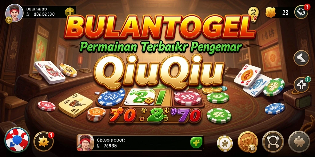 Tampilan gameplay seru dari BULANTOGEL yang menampilkan momen intens bermain QiuQiu.
