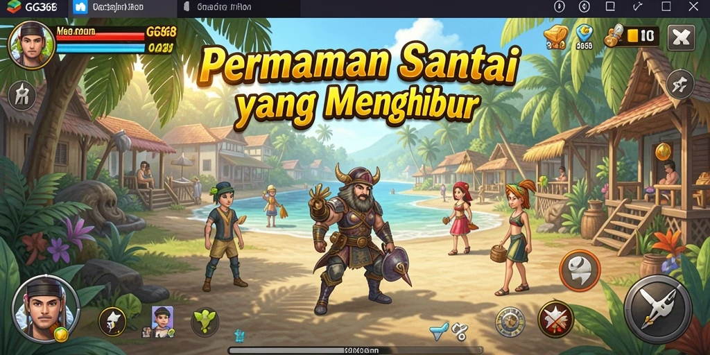 Screenshot gameplay GG368 yang menunjukkan karakter dalam aksi Idle.
